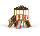 Six Angle w/ Stairs & Slide (H90) wooden playhouse